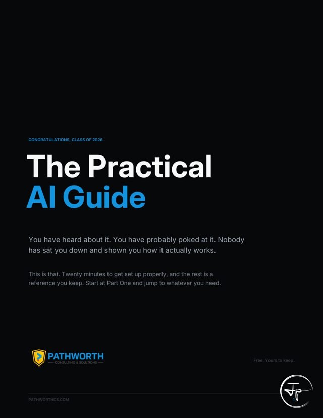 The Practical AI Guide, a free guide by Jermaine Peguese, cover page